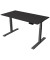 Sitz-Steh-Schreibtisch Smart office, elektrisch höhenverstellbar, 63-127cm (H), 140x70cm (BxT), rechteckig, anthrazit / anthrazi