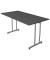 Schreibtisch Smart office, 75cm (H), 140x70cm (BxT), rechteckig, anthrazit / silber