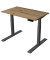 Sitz-Steh-Schreibtisch Smart office, elektrisch höhenverstellbar, 63-127cm (H), 100x60cm (BxT), rechteckig, eiche / anthrazit