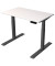 Sitz-Steh-Schreibtisch Smart office, elektrisch höhenverstellbar, 63-127cm (H), 100x60cm (BxT), rechteckig, weiß / anthrazit