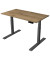 Sitz-Steh-Schreibtisch Smart office, elektrisch höhenverstellbar, 63-127cm (H), 120x65cm (BxT), rechteckig, eiche / anthrazit