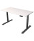 Sitz-Steh-Schreibtisch Smart office, elektrisch höhenverstellbar, 63-127cm (H), 140x70cm (BxT), rechteckig, weiß / anthrazit