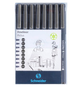 Pictus Fineliner-Set schwarz