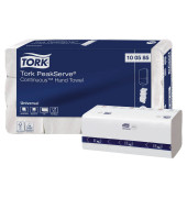 Falthandt&uuml;cher H5 PeakServe Continous Universal 100585, 20,1x22,5cm, 1-lagig, Interfold-Falz (W-Falz), wei&szlig;, Tissue