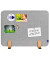 ELEMENTS Tischtrennwand grau 80,0 x 60,0 cm