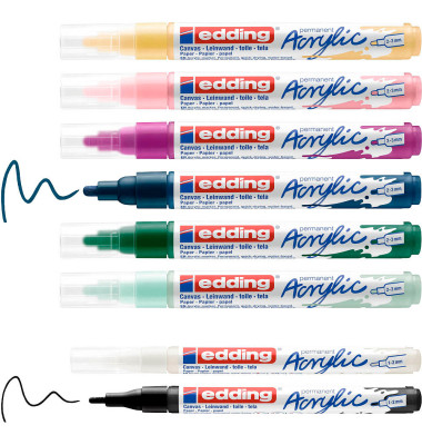 nordic Acrylstifte farbsortiert 1,0 - 2,0, 2,0 - 3,0 mm