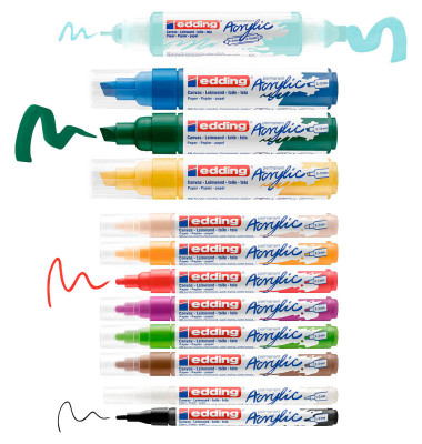 basic Acrylstifte farbsortiert 1,0 - 2,0, 2,0 - 3,0, 5,0 - 10,0 mm