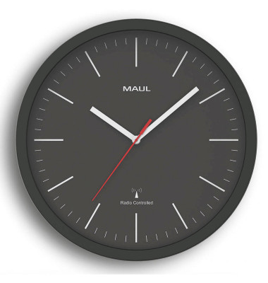  Funkwanduhr MAULjump 9053490, schwarz