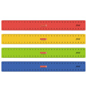 Lineal 30,0 cm, rot, gelb, grün oder blau