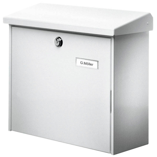 4003482041208 - 4120 COMFORT 913 W Briefkasten Stahlblech Weiß Schlüsselschloss