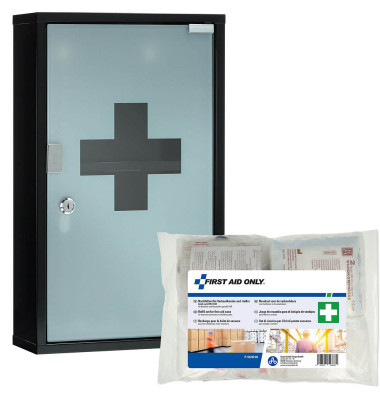 Medizinschrank DIN 13169 schwarz