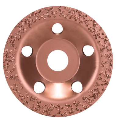 Schleiftopf Carbide grob, flach für Faserkunststoffe, Hartholz/Massivholz, Porenbeton, Rohre und Profile aus Metall, Stahl, Wei