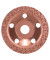 Schleiftopf Carbide grob, flach für Faserkunststoffe, Hartholz/Massivholz, Porenbeton, Rohre und Profile aus Metall, Stahl, Wei
