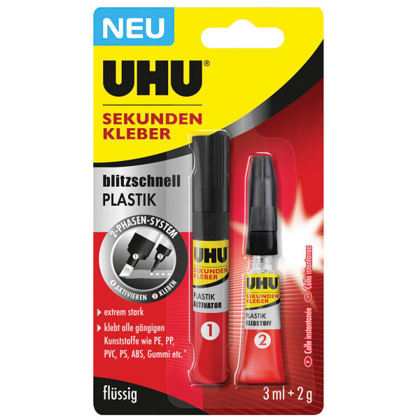 4026700461404 - - Sekundenkleber Plastik Tube 2 g + Aktivator 3 ml Sekundenkleber 4026700461404 - - Sekundenkleber Plastik Tube 2 g + Aktivator 3 ml Sekundenkleber