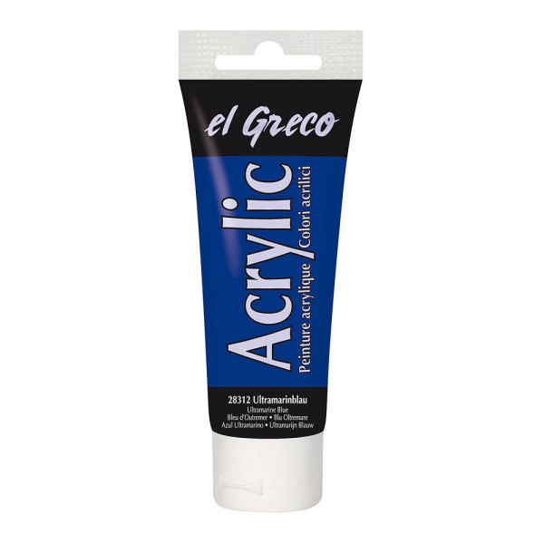 4000798283124 - El Greco Acrylic Tube ultramarinblau 75 ml Künstlerfarben - Kreul 4000798283124 - El Greco Acrylic Tube ultramarinblau 75 ml Künstlerfarben - Kreul