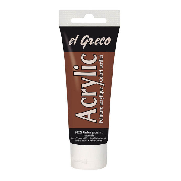 4000798283223 - El Greco Acrylic Tube umbra gebrannt 75 ml Künstlerfarben - Kreul 4000798283223 - El Greco Acrylic Tube umbra gebrannt 75 ml Künstlerfarben - Kreul