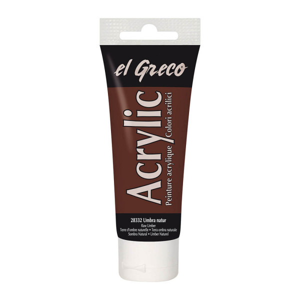 4000798283322 - El Greco Acrylic Tube umbra natur 75 ml Künstlerfarben - Kreul 4000798283322 - El Greco Acrylic Tube umbra natur 75 ml Künstlerfarben - Kreul