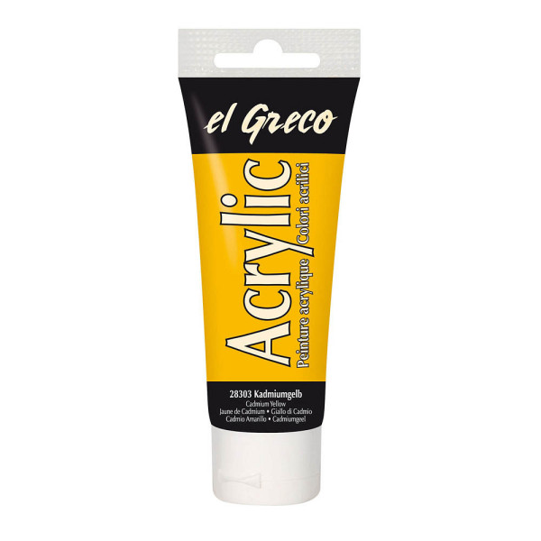 4000798283032 - El Greco Acrylic Tube kadmiumgelb 75 ml Künstlerfarben - Kreul 4000798283032 - El Greco Acrylic Tube kadmiumgelb 75 ml Künstlerfarben - Kreul