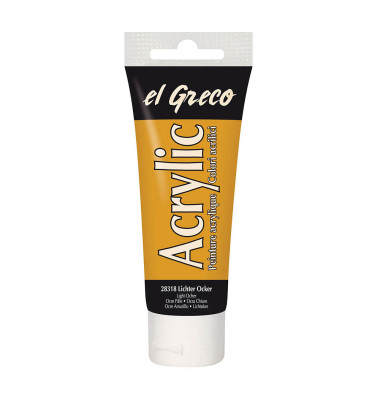 el Greco Acrylfarbe lichter ocker