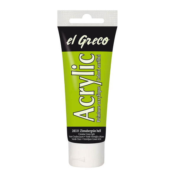 4000798283315 - El Greco Acrylic Tube zinnobergrün hell 75 ml Künstlerfarben - Kreul 4000798283315 - El Greco Acrylic Tube zinnobergrün hell 75 ml Künstlerfarben - Kreul