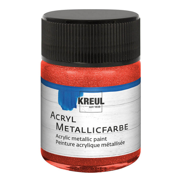 4000798775735 - Acryl Metallicfarbe rot 50 ml Verzierfarbe - Kreul 4000798775735 - Acryl Metallicfarbe rot 50 ml Verzierfarbe - Kreul