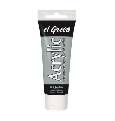 el Greco Acrylfarbe dunkelgrau
