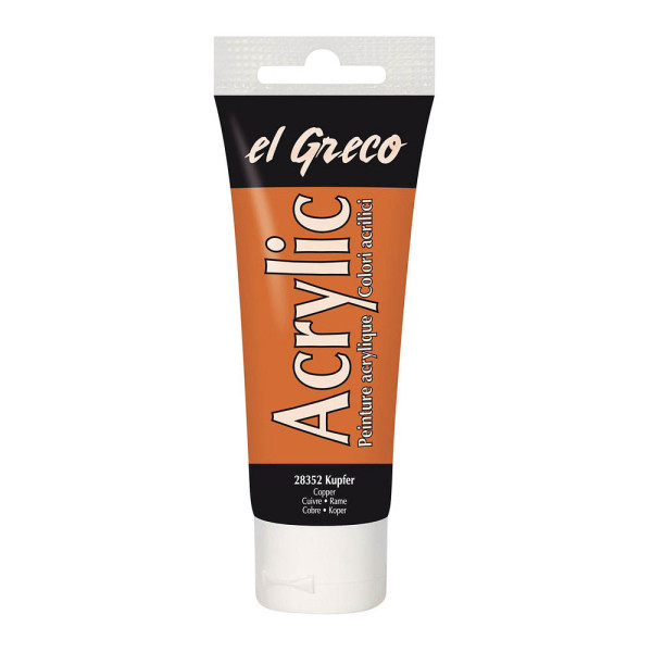 4000798283520 - El Greco Acrylic Tube kupfer 75 ml Künstlerfarben - Kreul 4000798283520 - El Greco Acrylic Tube kupfer 75 ml Künstlerfarben - Kreul