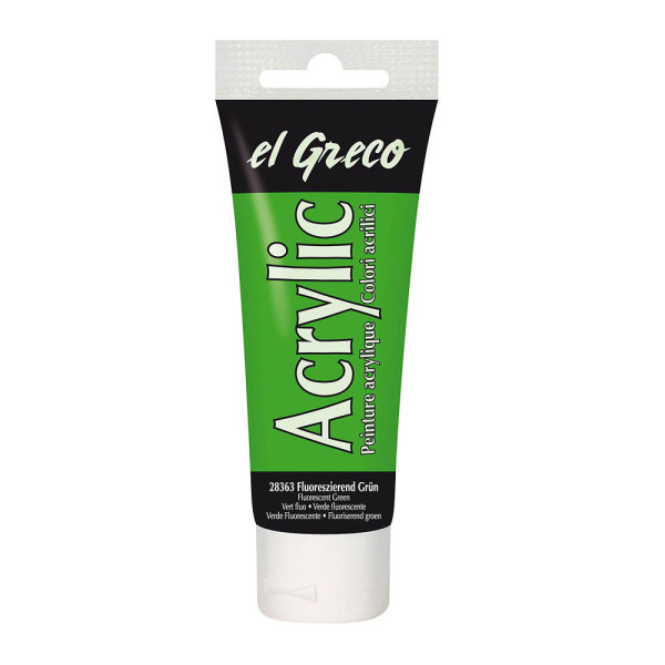 4000798283636 - El Greco Acrylic Tube fluoreszierend grün 75 ml Künstlerfarben - Kreul 4000798283636 - El Greco Acrylic Tube fluoreszierend grün 75 ml Künstlerfarben - Kreul