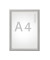 Plakat-Klapprahmen MAULstandard, 6604408, silber, A4, 25mm Profil, Aluminiumrahmen