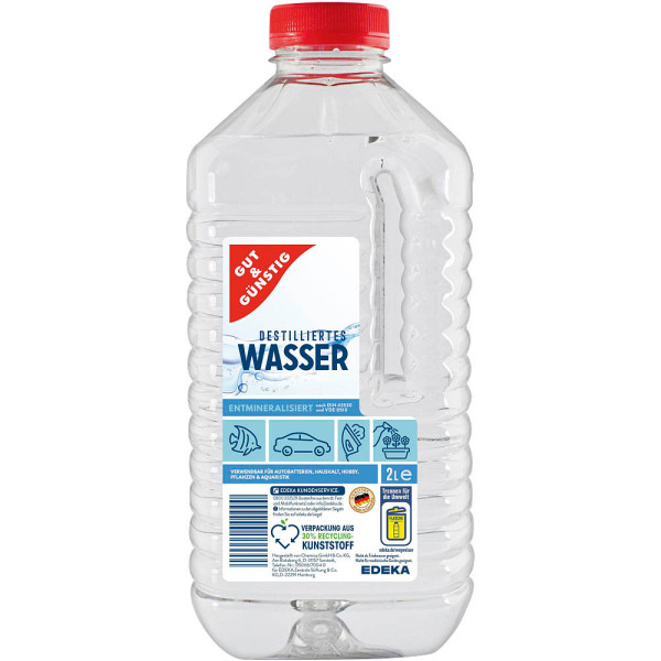 4311501418048 - destilliertes Wasser 2214853009 Flasche 4311501418048 Gut & Günstig 2000 Milliliter
