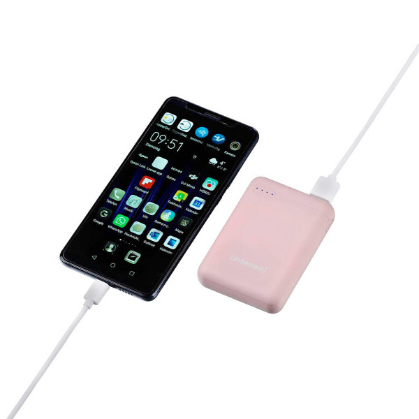 4034303028467 - 7313533 Mobile Stromversorgung Powerbank XS10000 rosé 10000 mAh inkl USB-A to Type-C 7313533 4034303028467