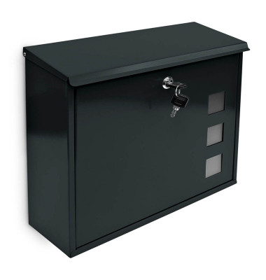 Briefkasten schwarz Briefkasten schwarz