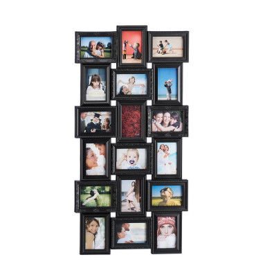 Collage-Bilderrahmen schwarz 54,0 x 104,0 cm