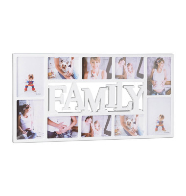 Collage-Bilderrahmen Familie weiß 72,0 x 36,5 cm