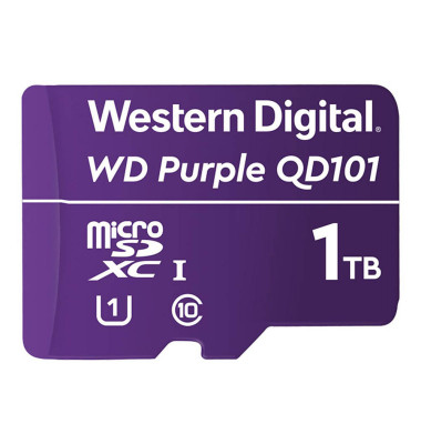 Speicherkarte Purple SC QD101 WDD100T1P0C, Micro-SDXC, Class 10, 1 TB