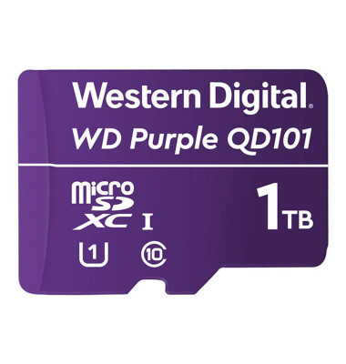 Speicherkarte Purple SC QD101 WDD100T1P0C, Micro-SDXC, Class 10, 1 TB Speicherkarte Purple SC QD101 WDD100T1P0C, Micro-SDXC, Class 10, 1 TB