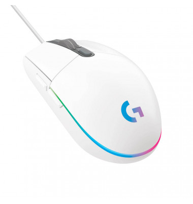 G203 Gaming Maus kabelgebunden weiß