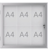 Schaukasten Excite alu 6x DIN A4