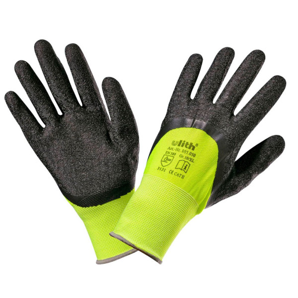 4025648050480 - Arbeitshandschuhe 805048 schwarz neongelb Größe M 8 Polyester Latex 4025648050480 805048 4025648050480 - Arbeitshandschuhe 805048 schwarz neongelb Größe M 8 Polyester Latex 4025648050480 805048