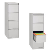 Hängeregistraturschrank grau/grau 4 Schubladen