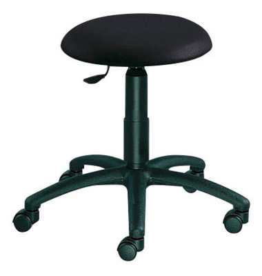Hocker 1282 S 30 572 myKENNY, schwarz, mit Rollen, höhenverstellbar, bis 100kg