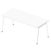 X3 Schreibtisch weiß rechteckig