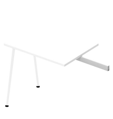 X3 Anbautisch weiß rechteckig