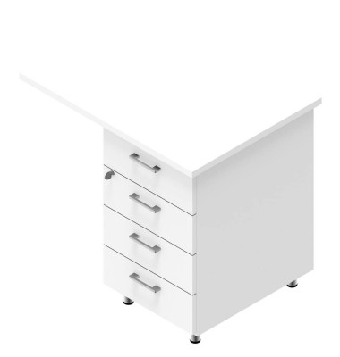Standcontainer weiß 4 Auszüge Standcontainer weiß 4 Auszüge