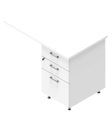 Standcontainer weiß 3 Auszüge Standcontainer weiß 3 Auszüge
