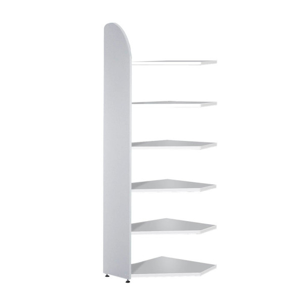 4044917366701 - Büroregal Dante® Eckregalfeld H 2250 x B 600 mm ohne Rückwand lichtgrau