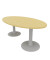 Konferenztisch Idea+ IDTR200FA A, 74cm (H), 200x110cm (BxT), oval, buche / silber
