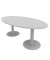 Konferenztisch Idea+ IDTR200 GR A, 74cm (H), 200x110cm (BxT), oval, lichtgrau / silber