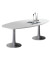 Konferenztisch Idea+ IDTR240 GR A, 74cm (H), 240x110cm (BxT), oval, lichtgrau / silber