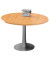 Konferenztisch ohne COTC12C/FAA, 74cm (H), 120x120cm (BxT), rund, buche / silber